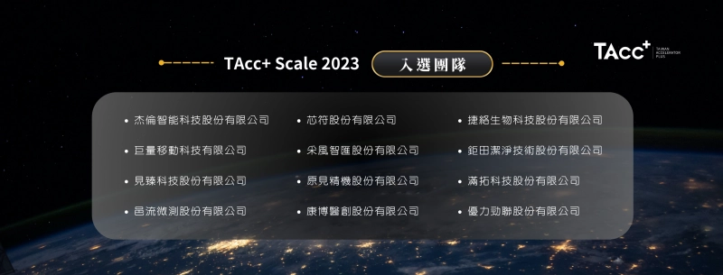 TAcc+ Scale 2023 入選公告 - 圖片 1